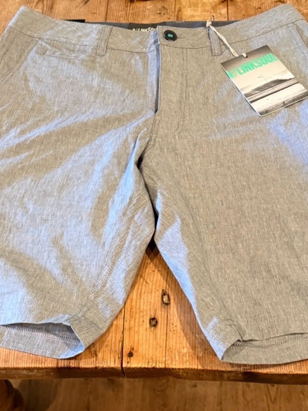 Linksoul Men's Light Gray Hybrid Shorts